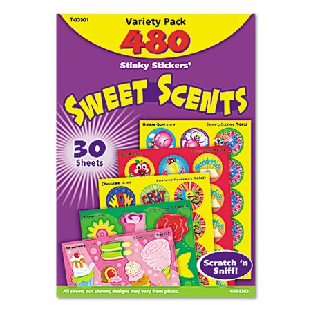Trend Stinky Stickers Pack, Sweet Scents, PK480 T83901